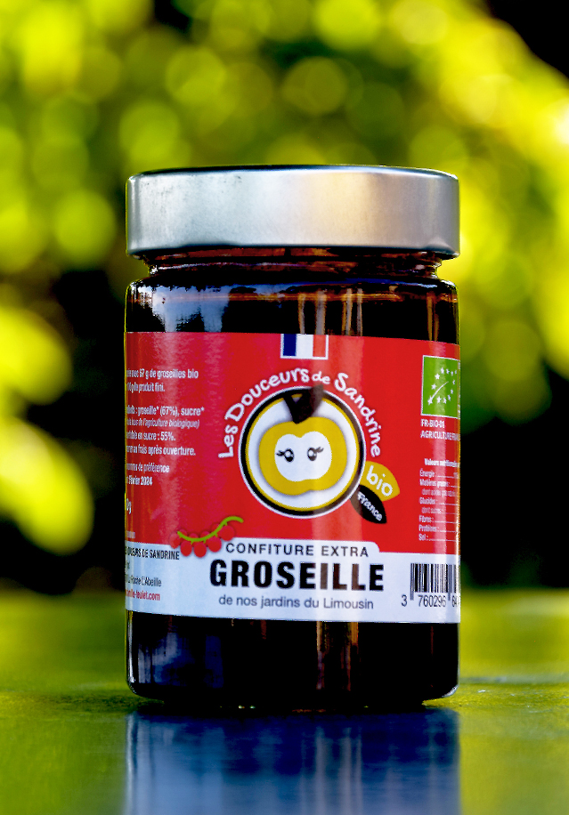 DOUCEURS SUCREES BIO - CONFITURE GROSEILLE BIO