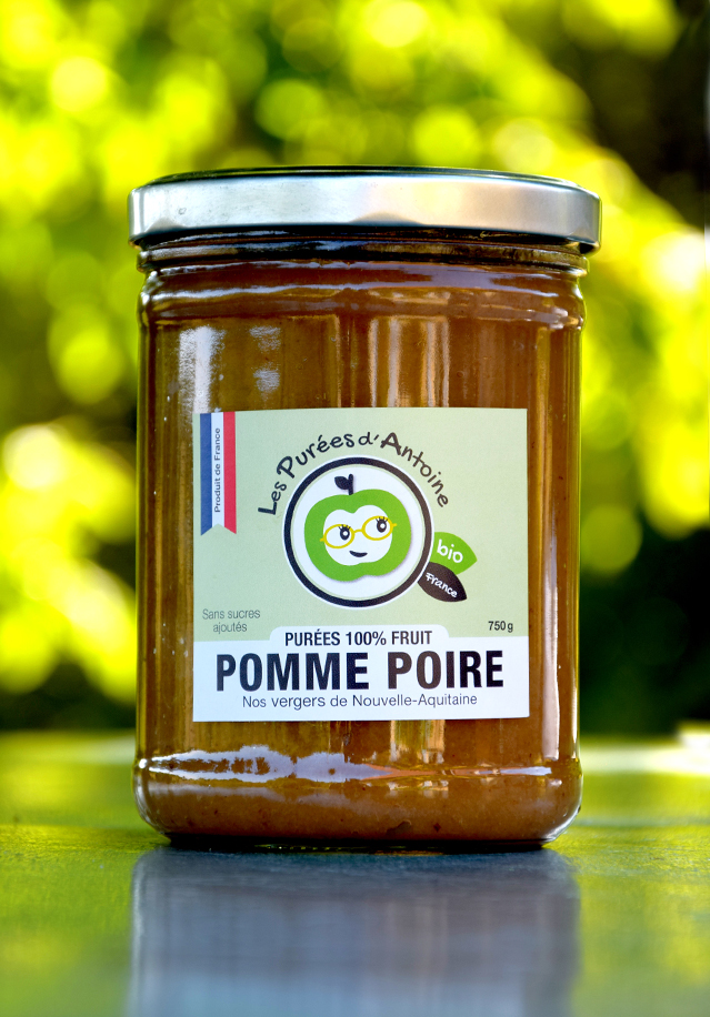 purées de fruits BIO Pomme Poire